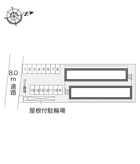 ★手数料０円★京都市山科区厨子奥若林町　月極駐車場（LP）